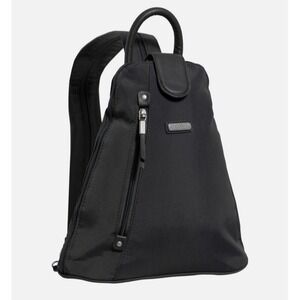 Baggallini Metro Backpack Sling Black Water Resistant Travel *Missing Wristlet**